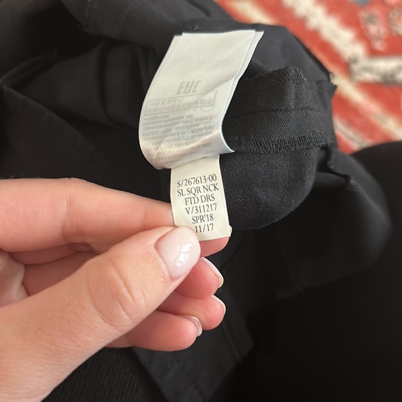 Banana Republic Solid Square Neck Dress Black 8 - Picture 12 of 12